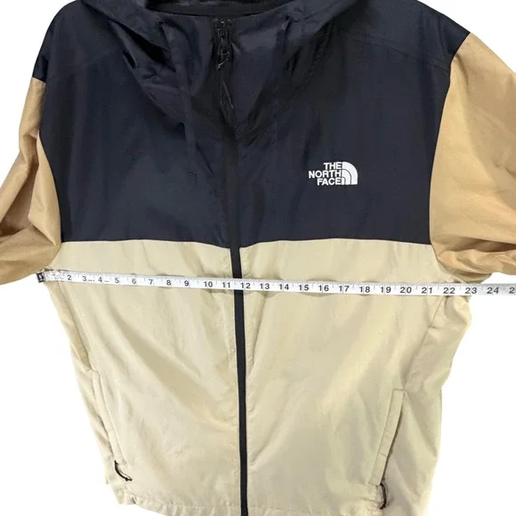 The North Face Cyclone Hooded Jacket Mens L Black Beige Windbreaker Outdoor - Picture 7 of 16